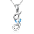 Eudora Luxury 8 Letter Pendant Necklace Women Men AAA Zircon Chain Necklace Butterfly CZ Crystal E Alphabet Choker Jewelry Gift