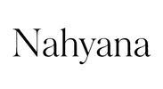 Logo Nahyana, marque de bijoux haut de gamme — design minimaliste noir sur fond transparent.
