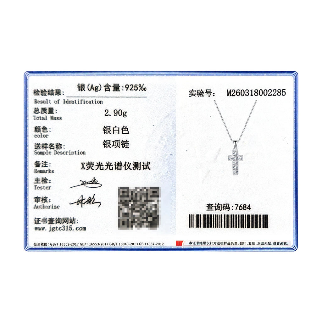 MODIAN 925 Sterling Sliver Sparkling Clear CZ Link Chain Necklace Elegant Cross Pendant Necklace For Women Fine Jewelry