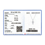 MODIAN 925 Sterling Sliver Sparkling Clear CZ Link Chain Necklace Elegant Cross Pendant Necklace For Women Fine Jewelry