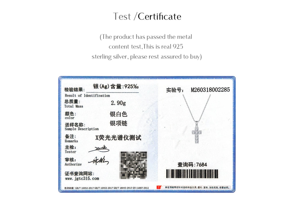 MODIAN 925 Sterling Sliver Sparkling Clear CZ Link Chain Necklace Elegant Cross Pendant Necklace For Women Fine Jewelry