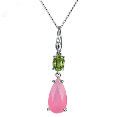 Rose quartz crystal necklace | Nahyana