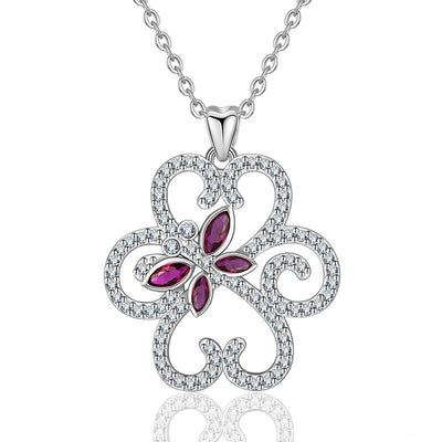 Sterling silver butterfly necklace | Nahyana