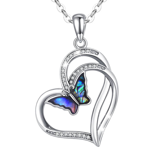 sterling silver butterfly necklace | Nahyana