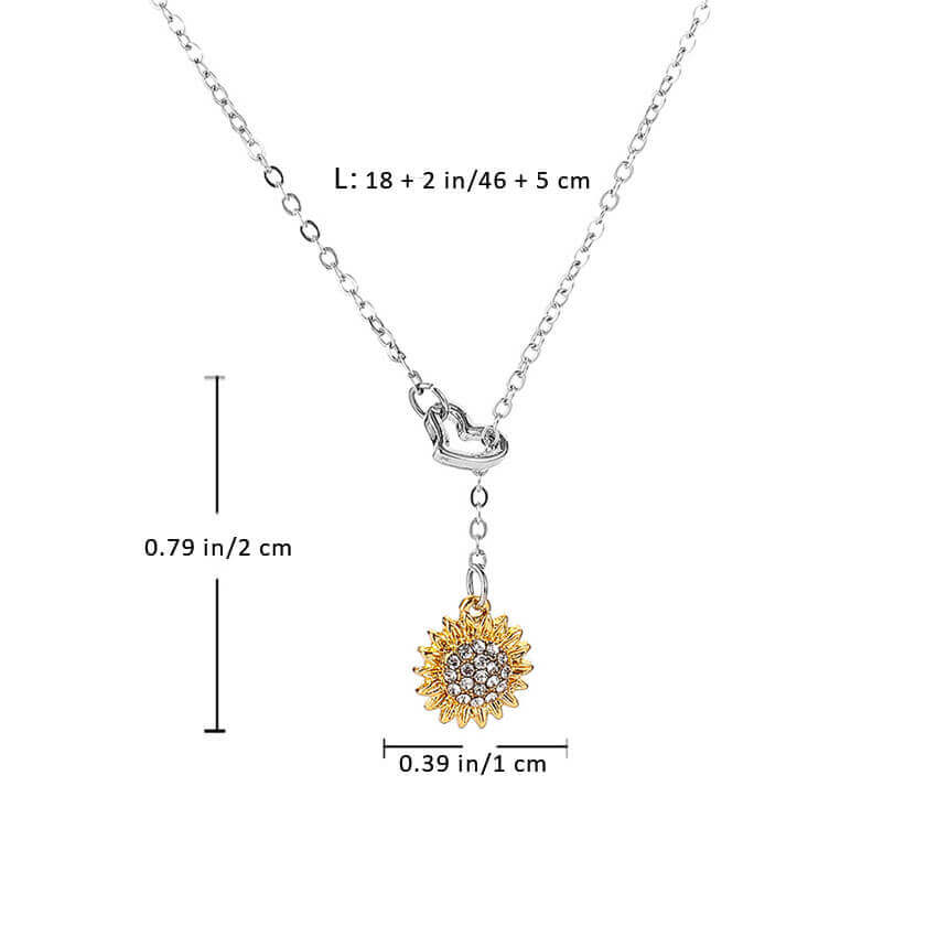 sunflower jewelry necklace | Nahyana