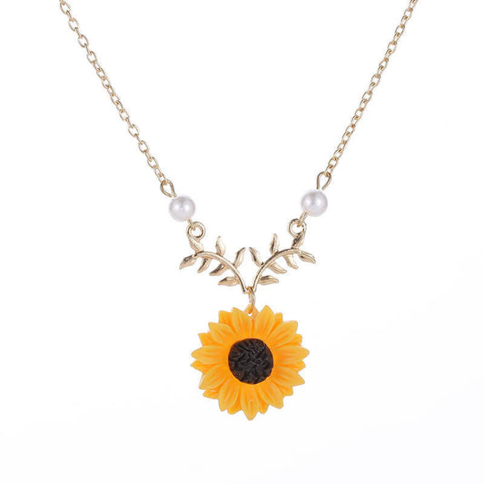 sunflower necklace gold | Nahyana